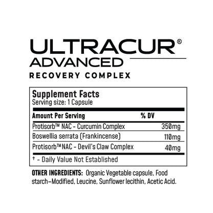 UltraCur Advanced Joint Support Supplement with High Absorption Curcumin - Extra Strength Protisorb Liquid Protein Scaffold - Supports Mobility & Flexibility with Devils Claw & Boswellia - 60 Capsules - dailyvitalstore