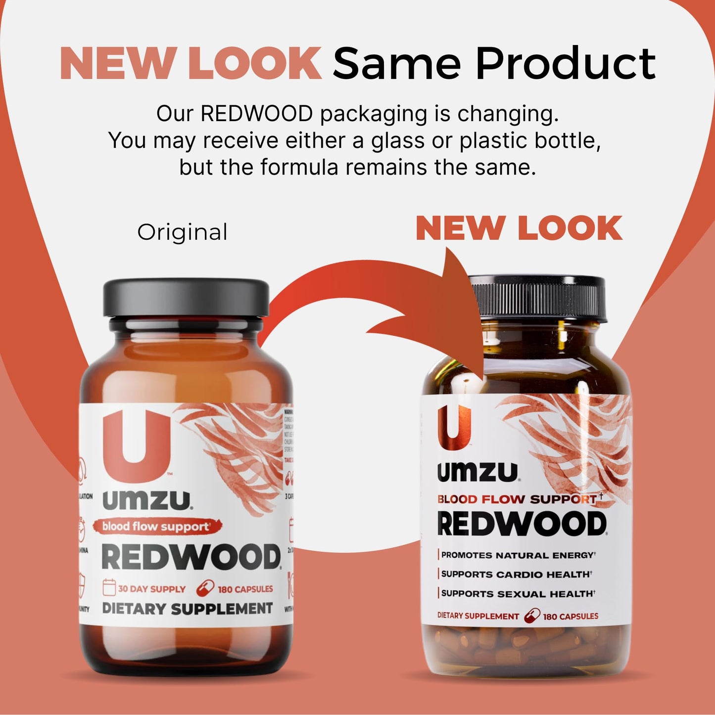UMZU Redwood Nitric Oxide Booster, (30 Day Supply) – Vitamin C, Garlic & Horse Chestnut – Healthy Circulation & Endurance – Daily Cardiovascular Support Nitric Oxide - dailyvitalstore