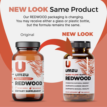 UMZU Redwood Nitric Oxide Booster, (30 Day Supply) – Vitamin C, Garlic & Horse Chestnut – Healthy Circulation & Endurance – Daily Cardiovascular Support Nitric Oxide - dailyvitalstore