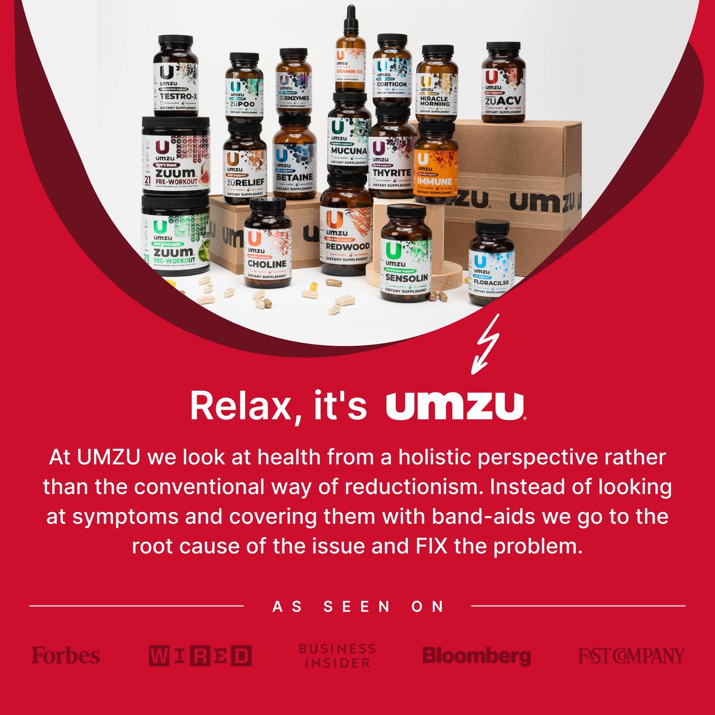 UMZU zuACV Apple Cider Vinegar + Prebiotics Supplement, (30 Day Supply) – ACV & Inulin Fiber Blend – Gut Health Support with ACV Capsules - dailyvitalstore