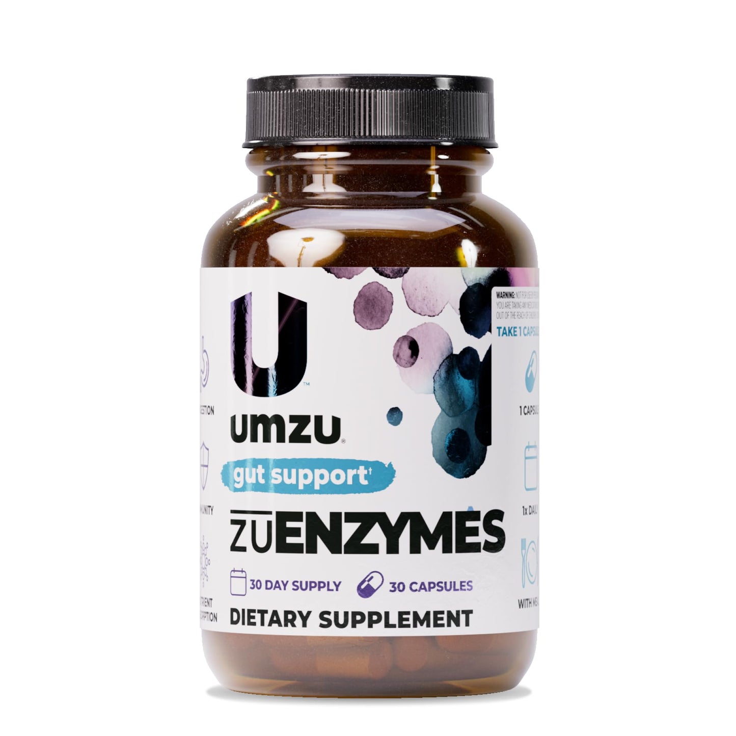 UMZU zuEnzymes Digestive Support Supplement, (30 Day Supply) – 21 Enzyme Blend with Lipase Protease & Amylase – Digestive Enzymes for Gut Health & Probiotic Daily - dailyvitalstore