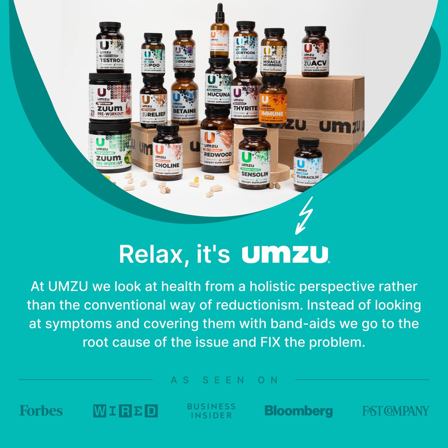 UMZU zuPOO Gut Cleanse Detox, 30 Capsules – 7-Day Natural Colon Cleanse with Cascara Sagrada & Magnesium Citrate – Vegan, Non-GMO - dailyvitalstore