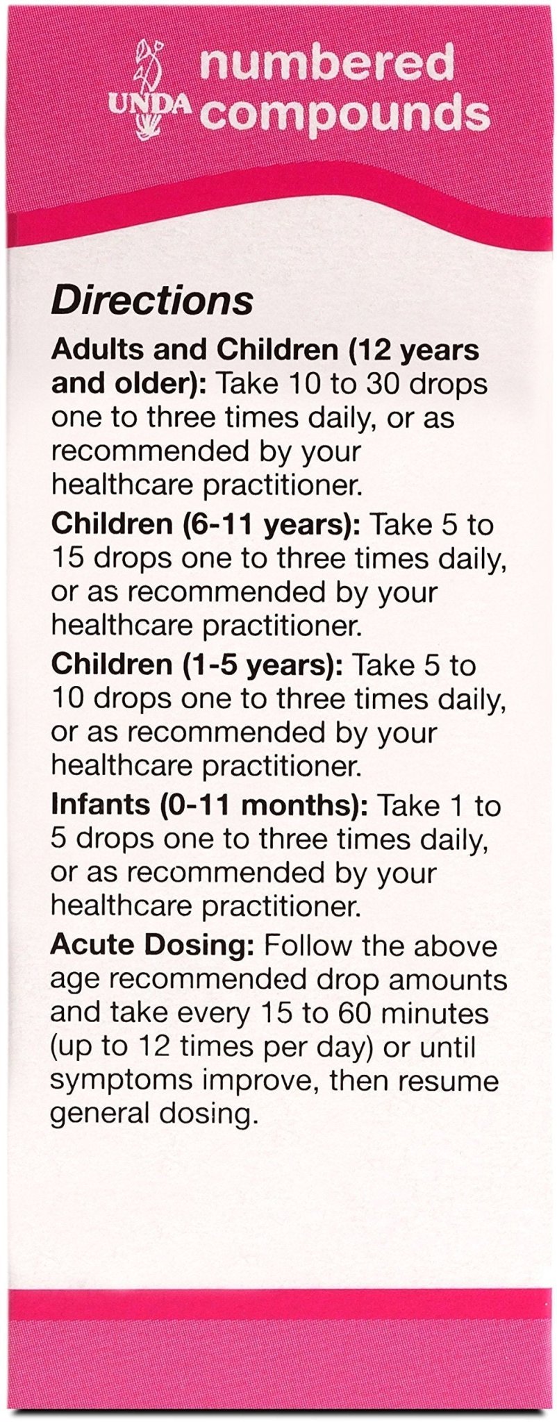 UNDA 41 Numbered Compounds | Homeopathic Preparation | 0.7 fl. oz. - dailyvitalstore