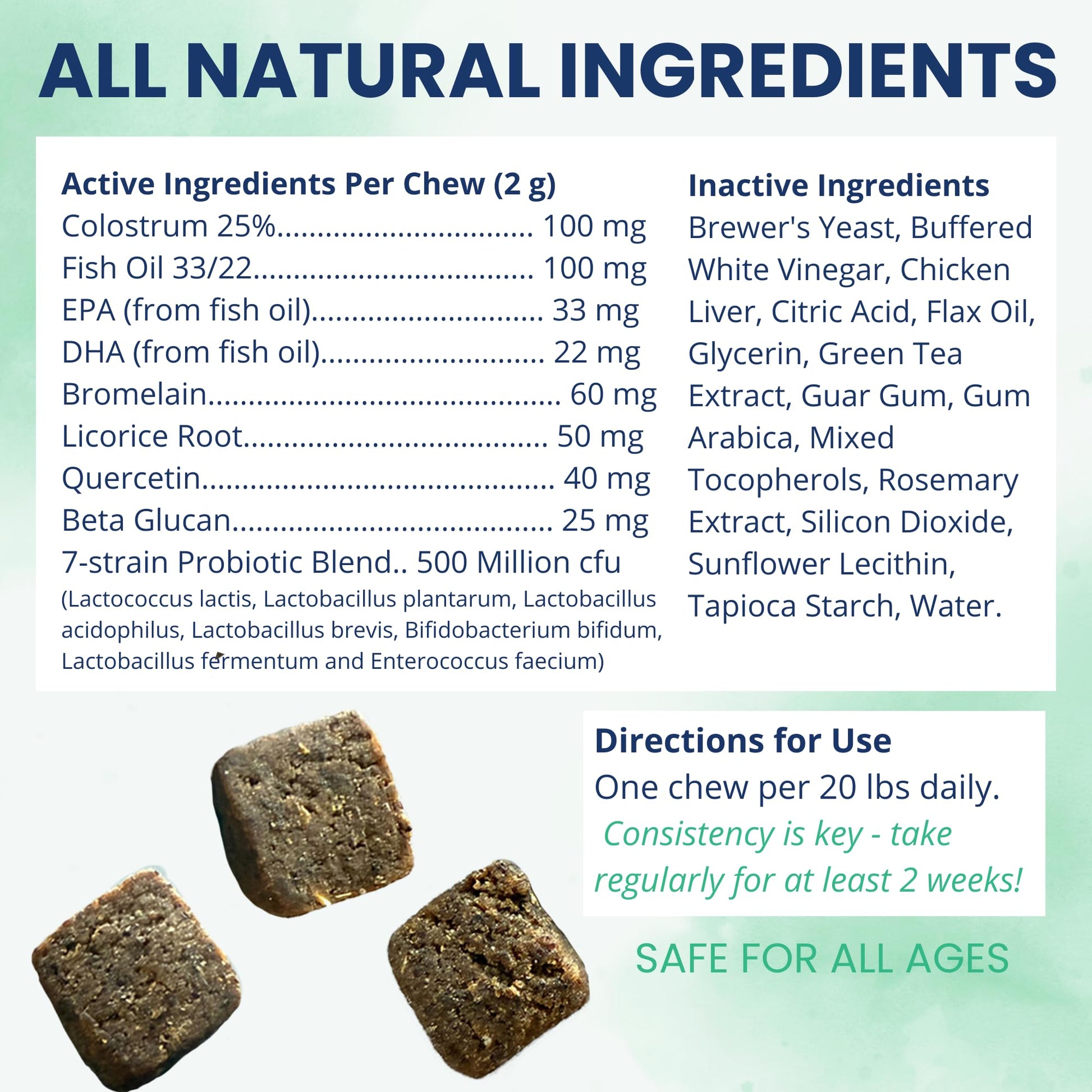 Under the Weather Allergy & Itch Pet Allergy Chews for Dogs | Vet Formulated Skin Support for Canines | Soothing Dog Allergies and Itching Relief Supplement | 60 Count - dailyvitalstore