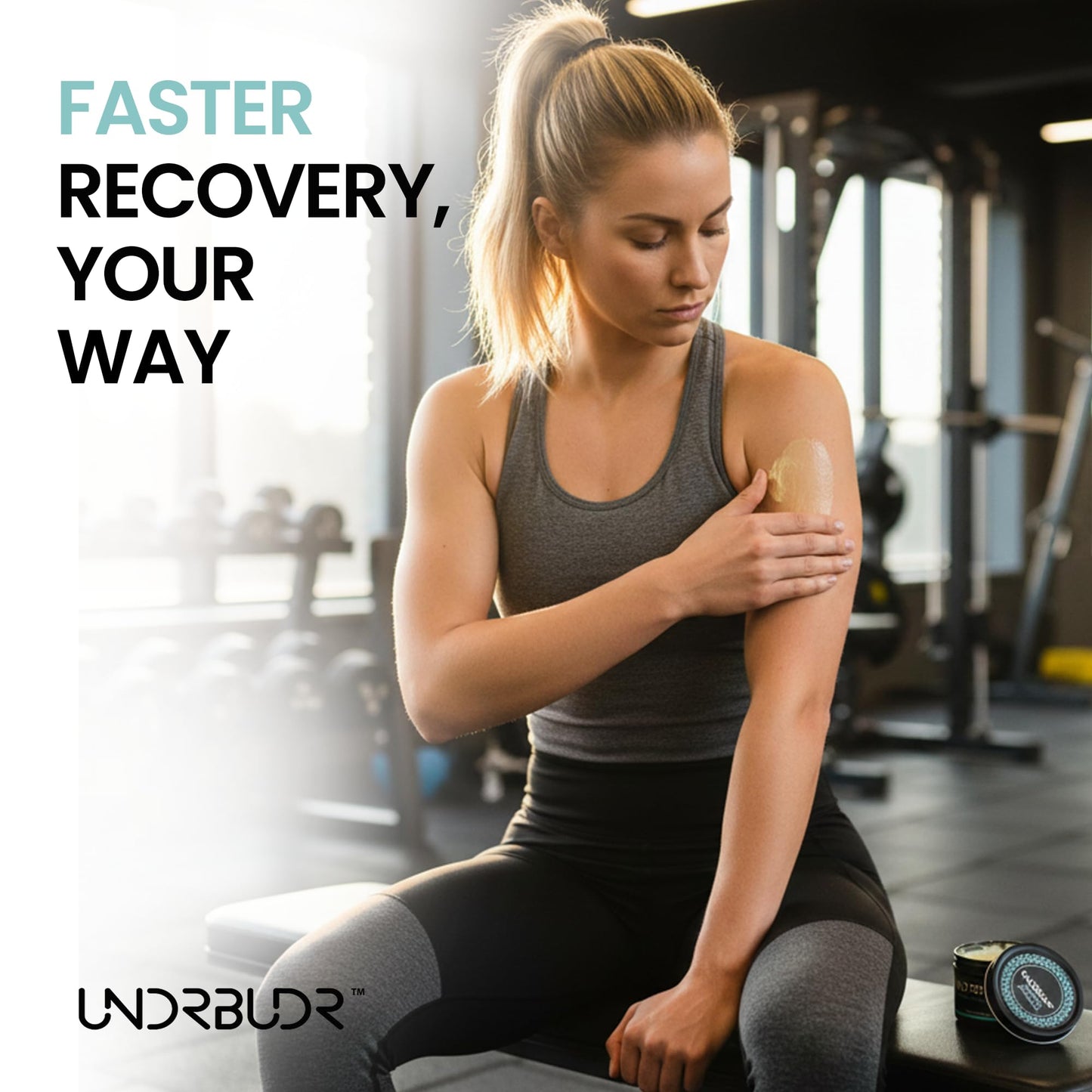 UNDRBUDR Post-Activity Recovery Muscle Rub Salve with Arnica, Comfrey & Essential Oils- Balm for Muscle Soreness, Joint Discomfort & Post-Workout Recovery, Natural Formula for Active Lifestyles (3 oz) - dailyvitalstore