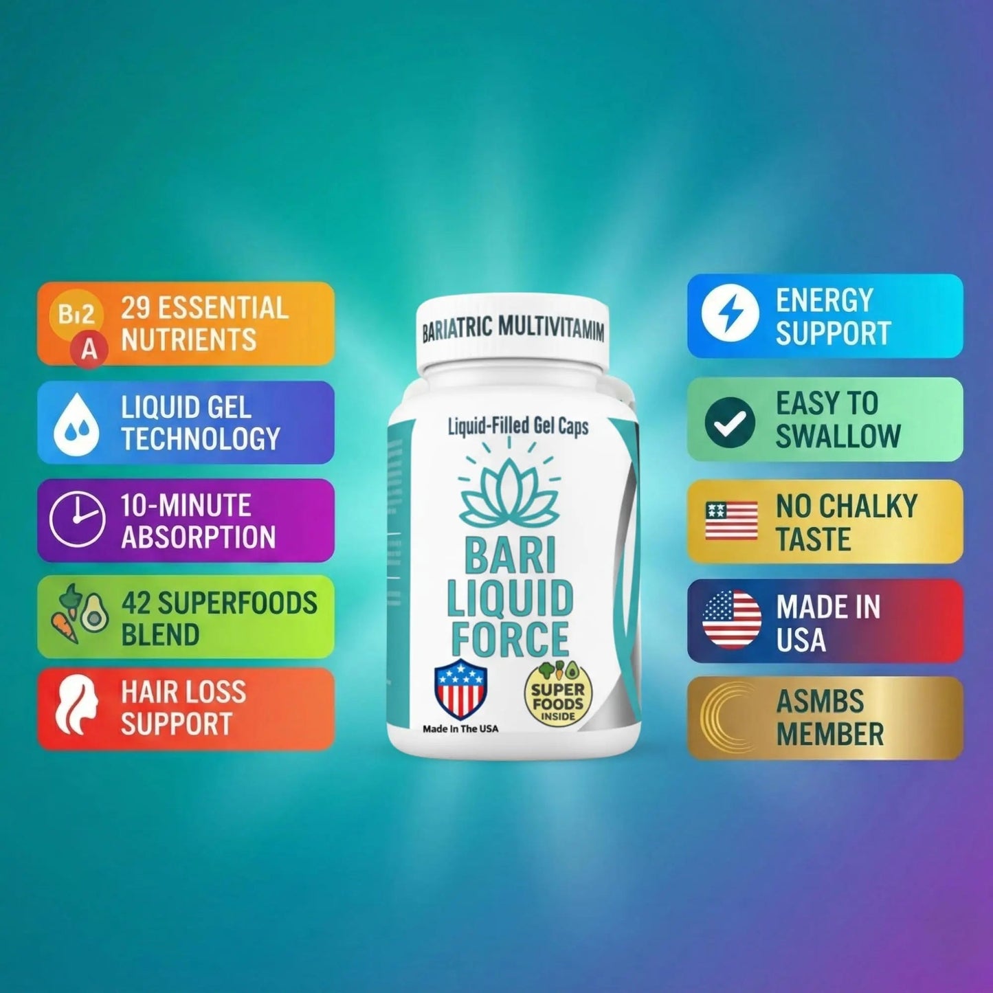 Universal Body Labs Bariatric Liquid Force Vitamin 2-Pack - dailyvitalstore