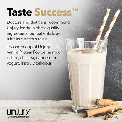 Unjury Whey Protein Powder | Vanilla | 21g 100% Whey Isolate Protein Powder | Low Carb and Lactose Free | Gluten Free | Certified Kosher | 15 Servings - dailyvitalstore