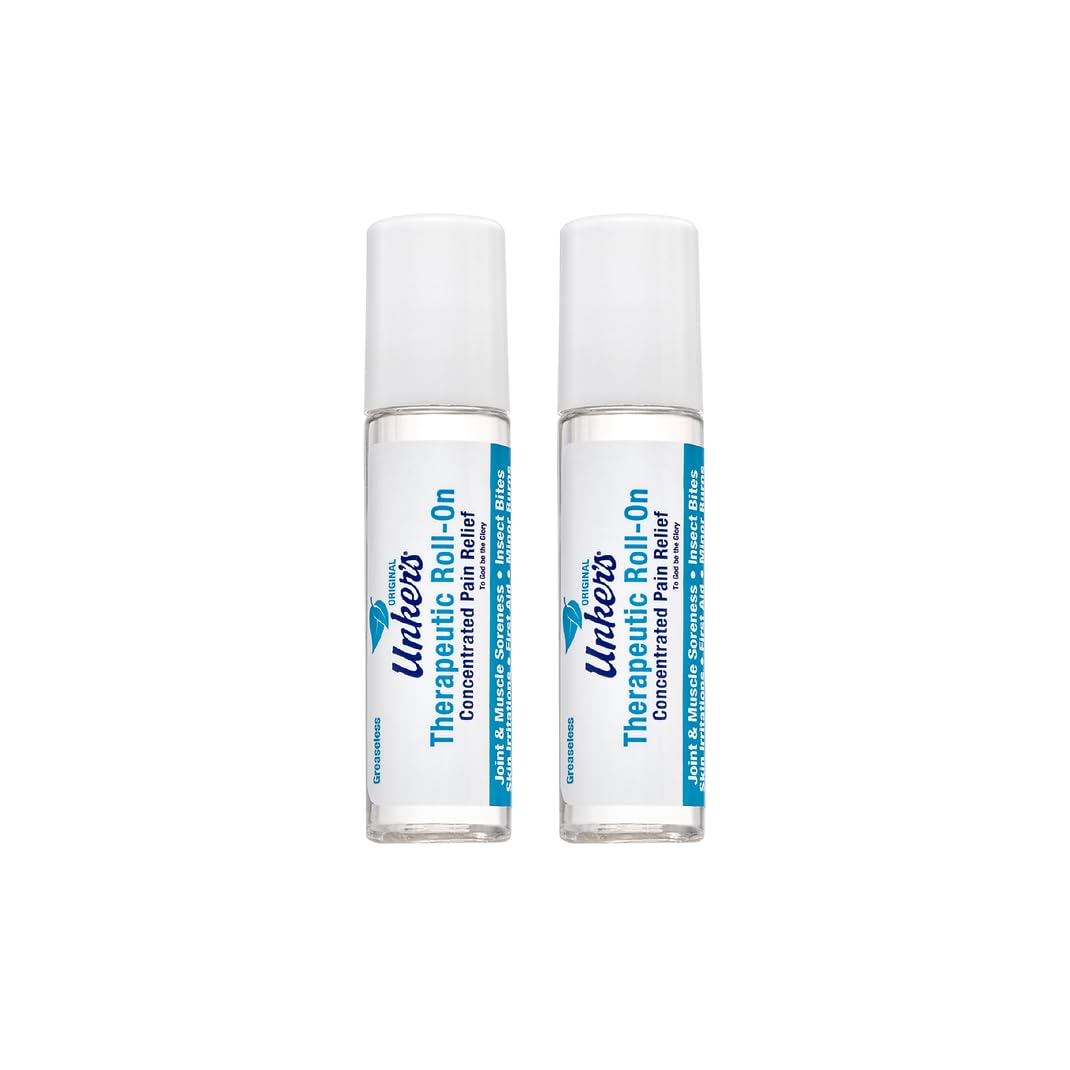 Unker's Therapeutic 0.25 oz. Roll-on 2-Pack.Convenient Travel Size., Clear - dailyvitalstore