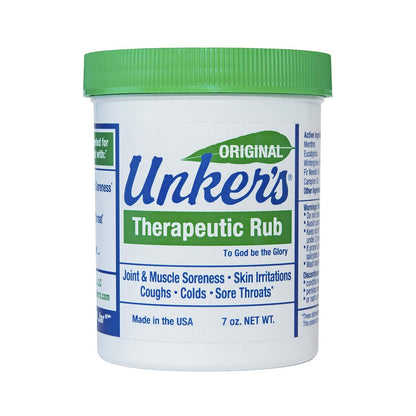 Unker's Unker's therapeutic rub 7 ounces, 7 Ounce - dailyvitalstore
