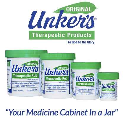 Unker's Unker's therapeutic rub 7 ounces, 7 Ounce - dailyvitalstore