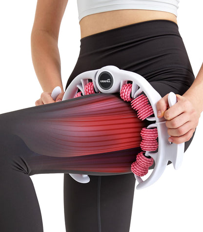 Uoxfill Cellulite massage tool | 360°removable cellulite remover for legs & Lymphatic Drainage Massager | Fascia Blaster for Contoured & Smoother Skin,Tool for Sore Arms, Legs, Stomach & Buttocks Pink - dailyvitalstore