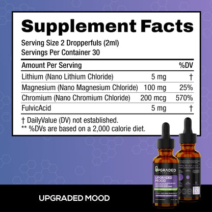 Upgraded Formulas Mood Support Supplement - Feel Calm and Uplifted All Throughout The Day, 2 fl oz - dailyvitalstore