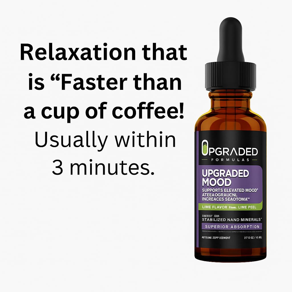 Upgraded Formulas Mood Support Supplement - Feel Calm and Uplifted All Throughout The Day, 2 fl oz - dailyvitalstore