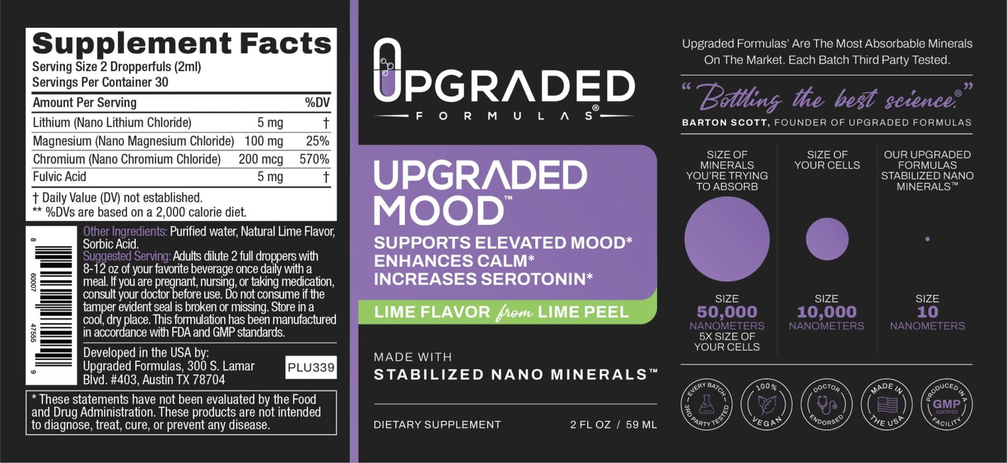 Upgraded Formulas Mood Support Supplement - Feel Calm and Uplifted All Throughout The Day, 2 fl oz - dailyvitalstore