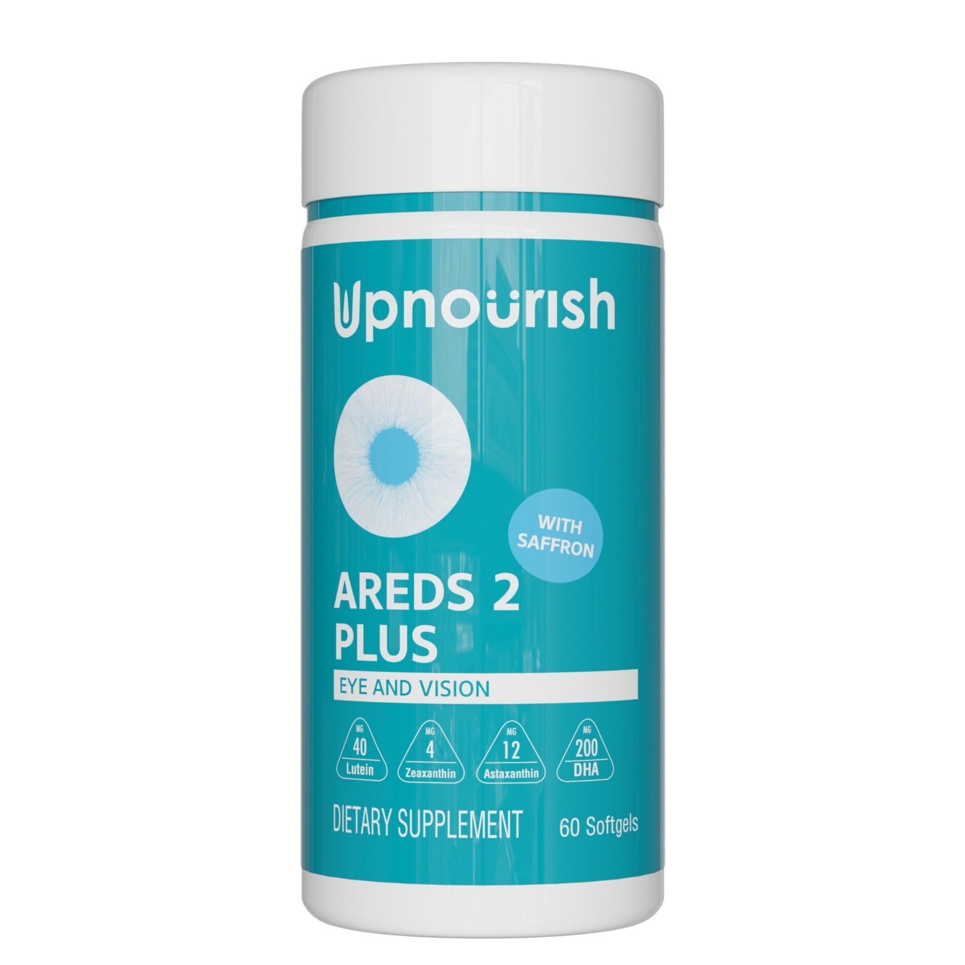 UpNourish AREDS 2 Eye Vitamins for Seniors - Lutein Eye Health Supplement for Adults - Computer Eye Strain Relief, Ocular Health and Dry Eye Support - Vision & Eye Supplements for Women and Men - dailyvitalstore