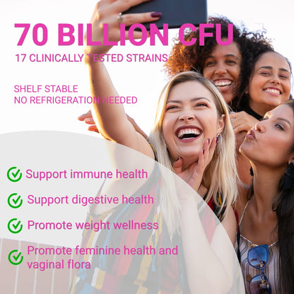 UpNourish Probiotics, Caviar Collagen with Prebiotics for Women's Digestive, Skin Radiance, and Feminine Health with Cranberry - dailyvitalstore