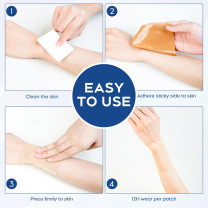 Uposiut Lidocaine 4% Patches - Extra Strength Lidocaine Patches (40 Patches), for Neck, Shoulder, Back, Knee, and Ankle Muscles, 12-Hour Effectiveness-A001L - dailyvitalstore