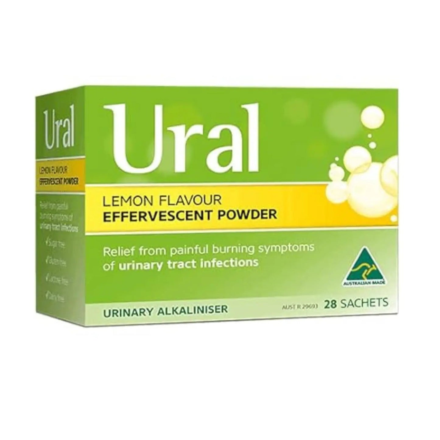 Ural Effervescent Powder 4G * 28 Sachets Urinary Alkalinizer Cystitis Relief - dailyvitalstore