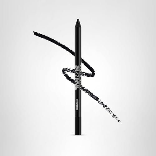 URBAN DECAY 24/7 Glide-On Waterproof Eyeliner Pencil - Smudge-Proof, Long-Lasting, Transfer-Proof, Up to 16HR Wear, Smooth No-Tug Formula, Perversion (Matte Blackest Black) - 0.04 oz - dailyvitalstore