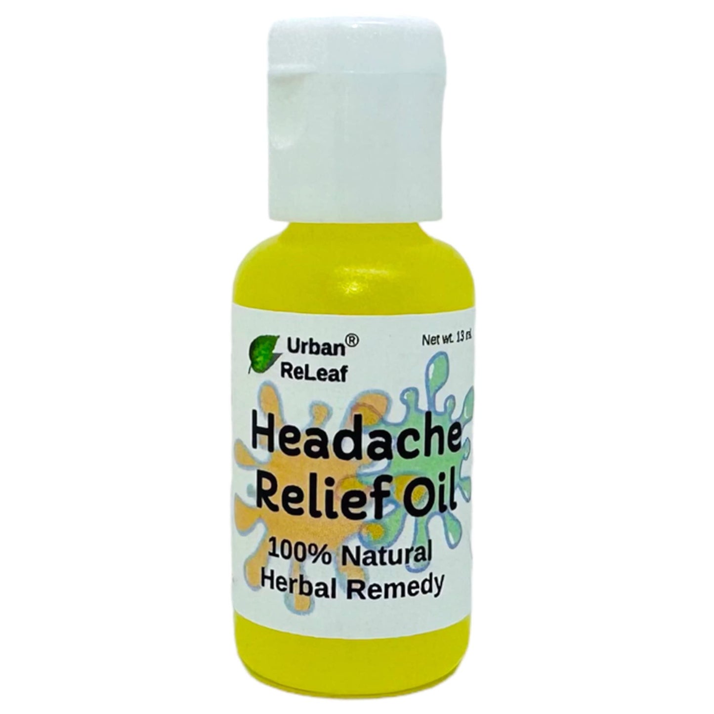 Urban ReLeaf Headache Relief Oil! 100% Natural Herbal Remedy, Sinus, Tension, Neck, Temples. Made in USA! Works Fast! Gentle Essential Oil Relief - dailyvitalstore
