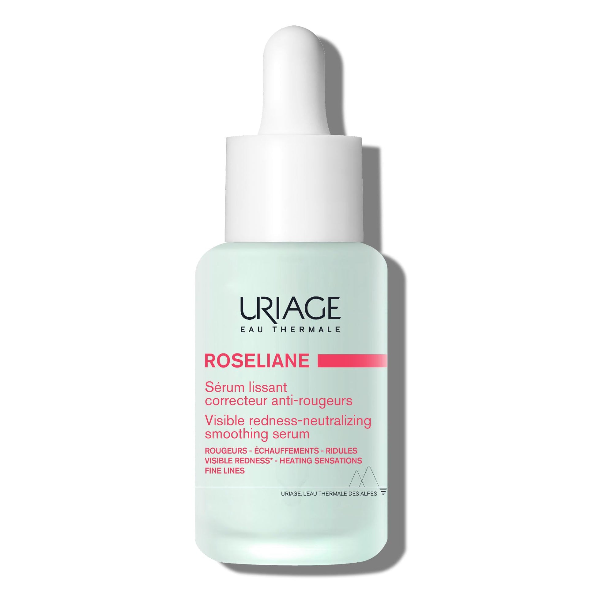 Uriage Roseliane Smoothing Serum, Visibly Calms Redness, Heating Sensations, Fine Lines, Face, Hesperidin, Enoxolone - dailyvitalstore