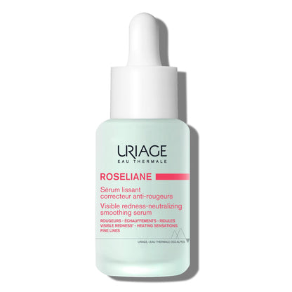 Uriage Roseliane Smoothing Serum, Visibly Calms Redness, Heating Sensations, Fine Lines, Face, Hesperidin, Enoxolone - dailyvitalstore