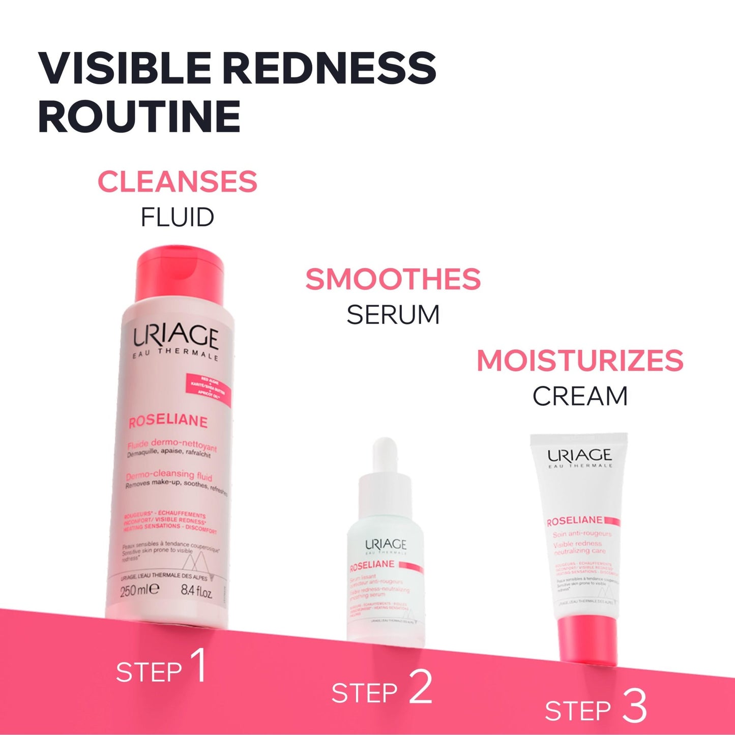 Uriage Roséliane Visible Redness-Neutralizing Rich Care With Red Algae + Ceramides + Shea Butter, Soothes, Nourishes & Reduces Visible Redness, Rich Face Care For Long - dailyvitalstore