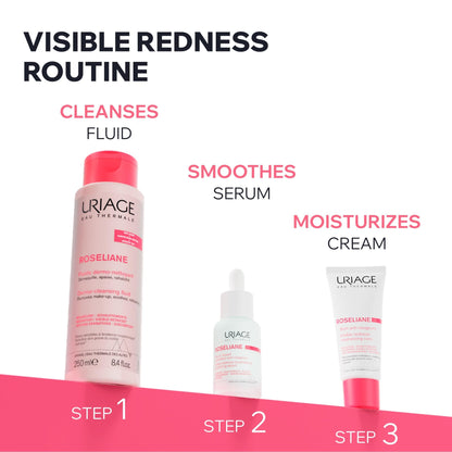Uriage Roséliane Visible Redness-Neutralizing Rich Care With Red Algae + Ceramides + Shea Butter, Soothes, Nourishes & Reduces Visible Redness, Rich Face Care For Long - dailyvitalstore