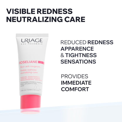Uriage Roséliane Visible Redness-Neutralizing Rich Care With Red Algae + Ceramides + Shea Butter, Soothes, Nourishes & Reduces Visible Redness, Rich Face Care For Long - dailyvitalstore