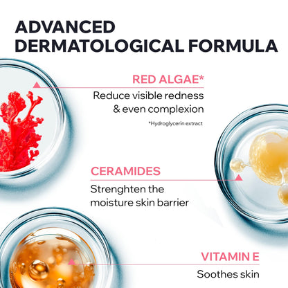 Uriage Roséliane Visible Redness-Neutralizing Rich Care With Red Algae + Ceramides + Shea Butter, Soothes, Nourishes & Reduces Visible Redness, Rich Face Care For Long - dailyvitalstore