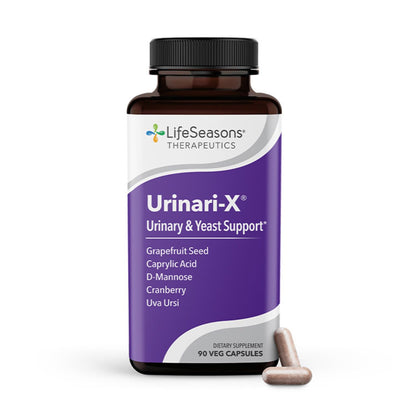 Urinari-X - Urinary Tract Support - Fast Acting UTI Relief - Vitamin Supplement for Healthy Bladder Function & Immunity - D-Mannose, Cranberry, Caprylic Acid, Uva Ursi & Grapefruit - 90 Capsules - dailyvitalstore
