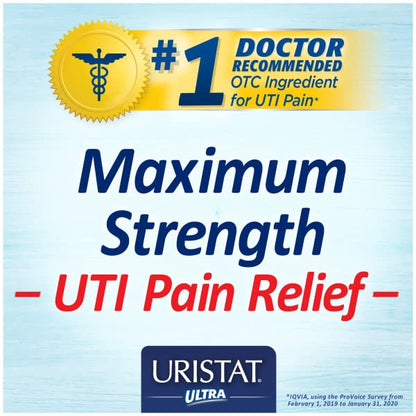URISTAT Ultra UTI Pain Relief, Cranberry Flavored Coating, 30 Tablets (Pack of 2) - dailyvitalstore