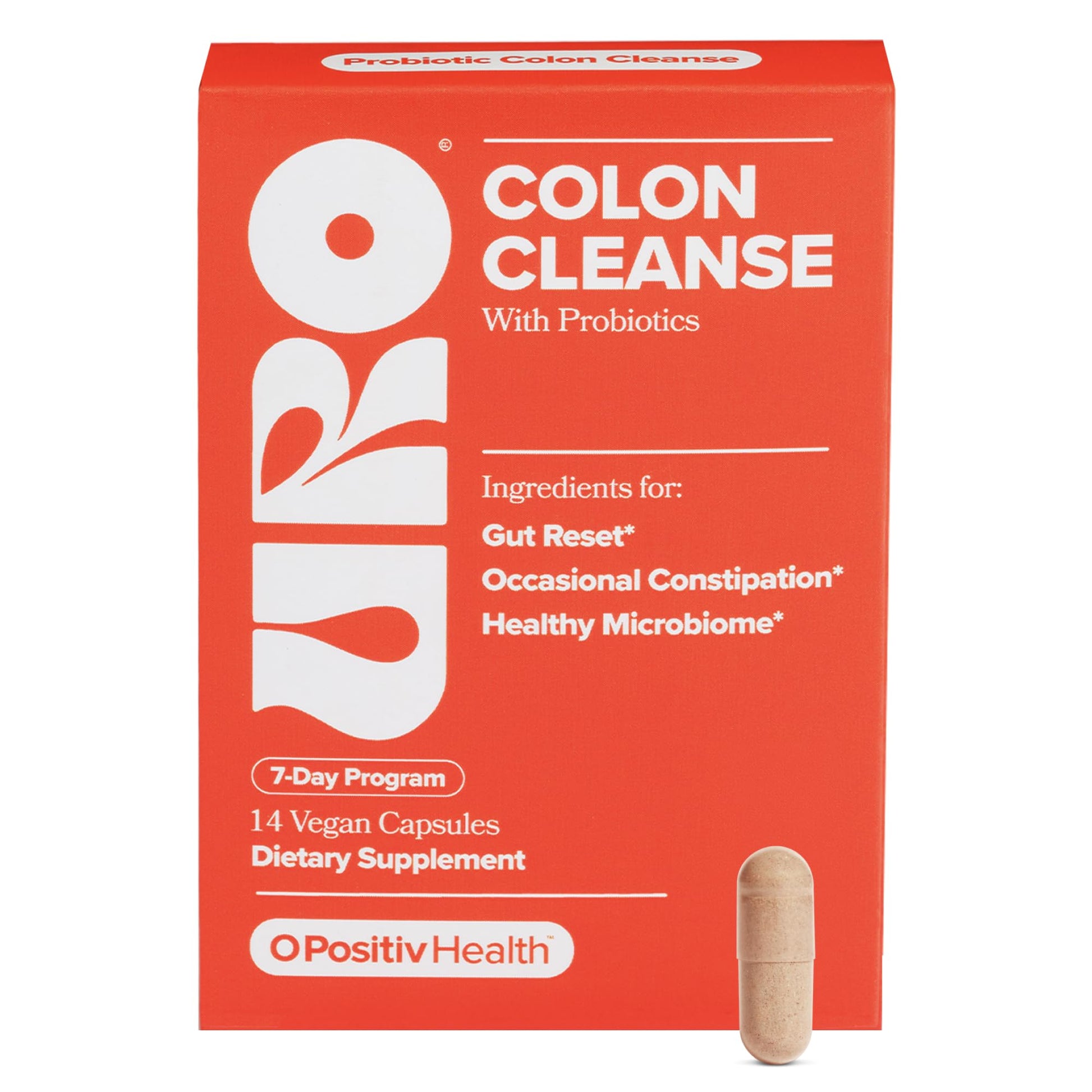 URO Colon Cleanse – 7-Day Probiotic Routine for Healthy Bowel Movements & Relief from Occasional Constipation – with Probiotics, Senna Extract - dailyvitalstore