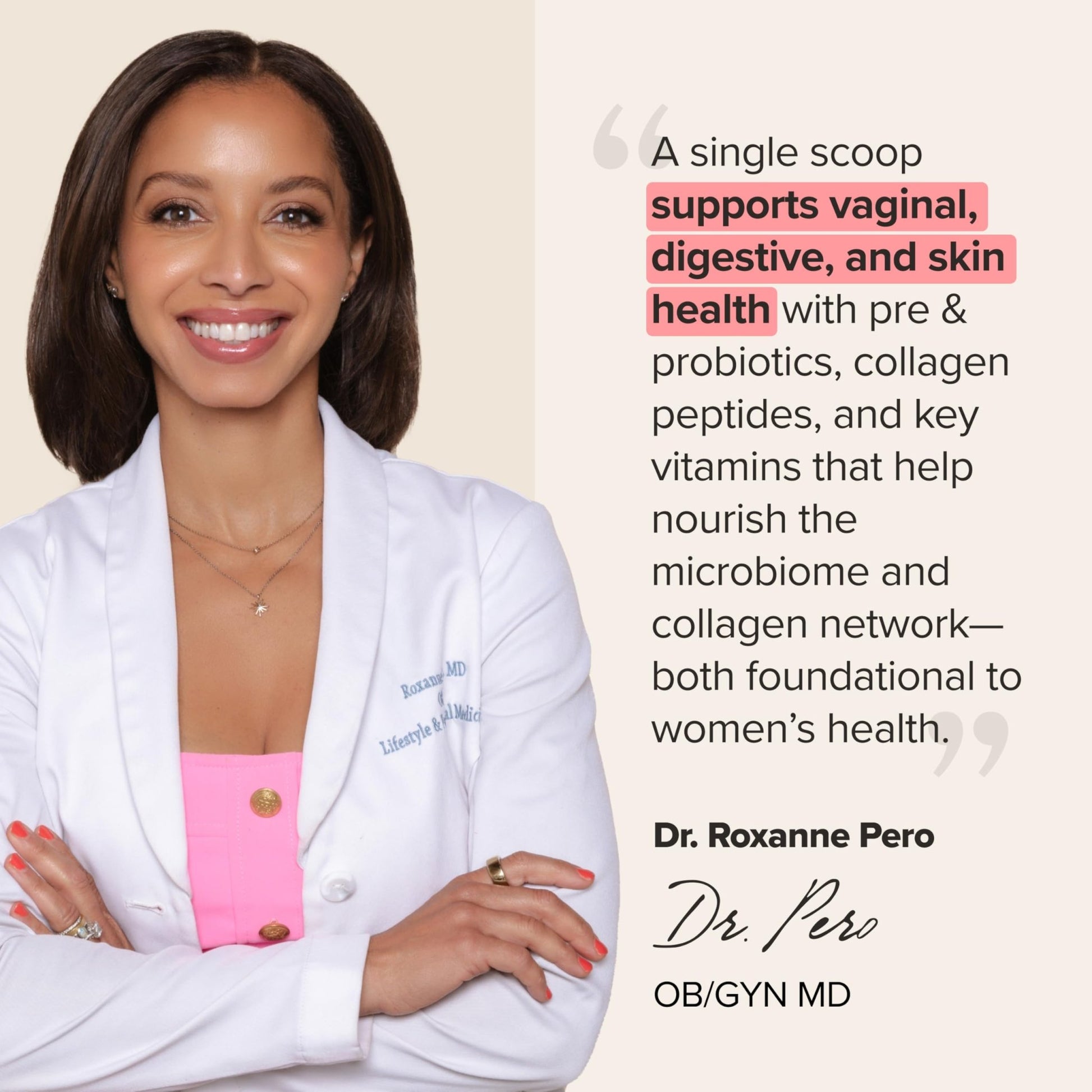 URO Women’s Probiotic + Collagen Peptides Powder – Vaginal, Skin & Gut Health In One Daily Scoop – With Hydrolyzed Collagen Peptides, Probiotic Blend, and XOS Prebiotics – 20 servings - dailyvitalstore