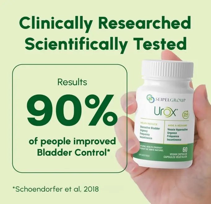 UROX Bladder Control, Safe and Effective Bladder Support Supplement for Men & Women, Helps Reduce Urinary Leakage, Frequency, Urgency, 180 Vegetarian Capsules - dailyvitalstore