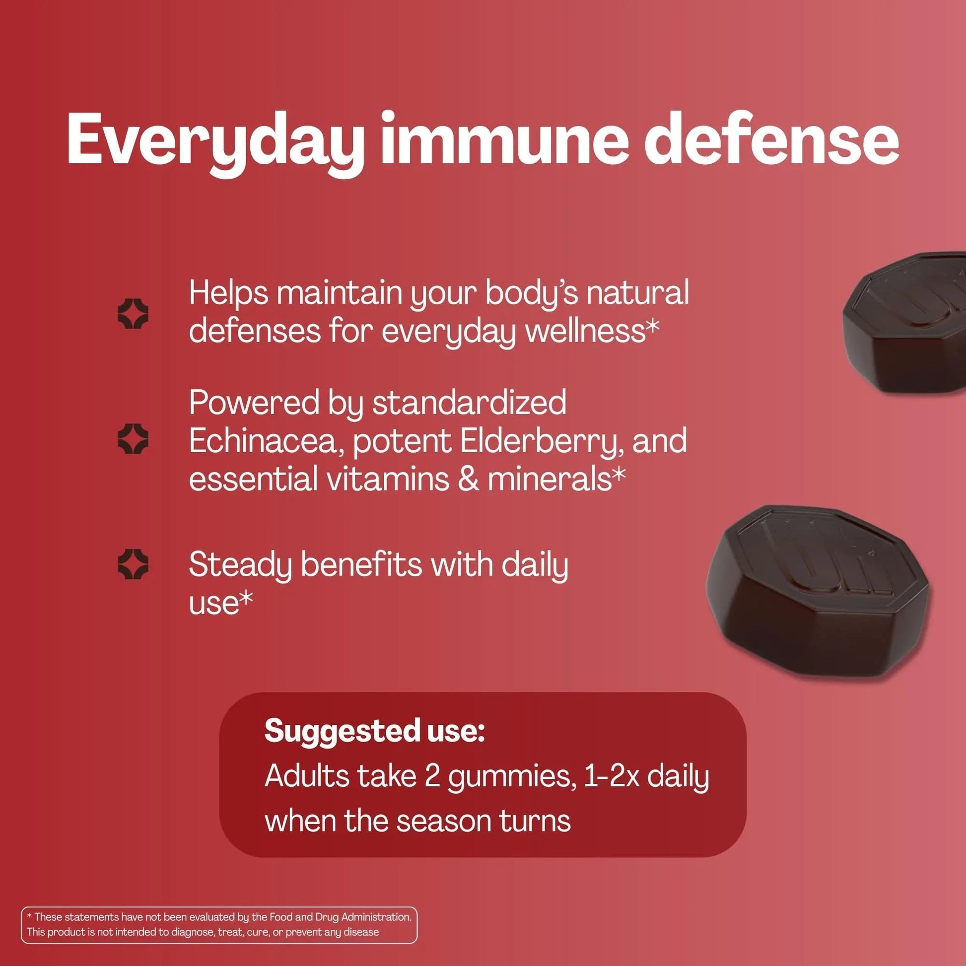 URVI® Immune Support Gummies - Vitamin C, D3 K2, E, Niacin, Zinc & Selenium with Elderberry & Echinacea - dailyvitalstore