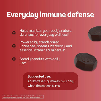 URVI® Immune Support Gummies - Vitamin C, D3 K2, E, Niacin, Zinc & Selenium with Elderberry & Echinacea - dailyvitalstore