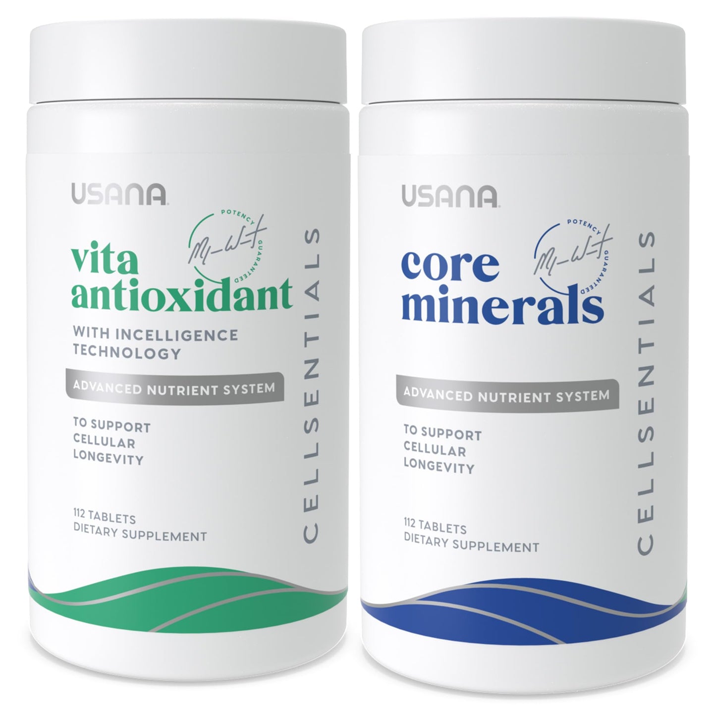 USANA CellSentials - Core Minerals and Vita Antioxidant with InCelligence Technology to Support Total Body Health* - 112 Tablets Per Bottle - 28 Day Supply - dailyvitalstore