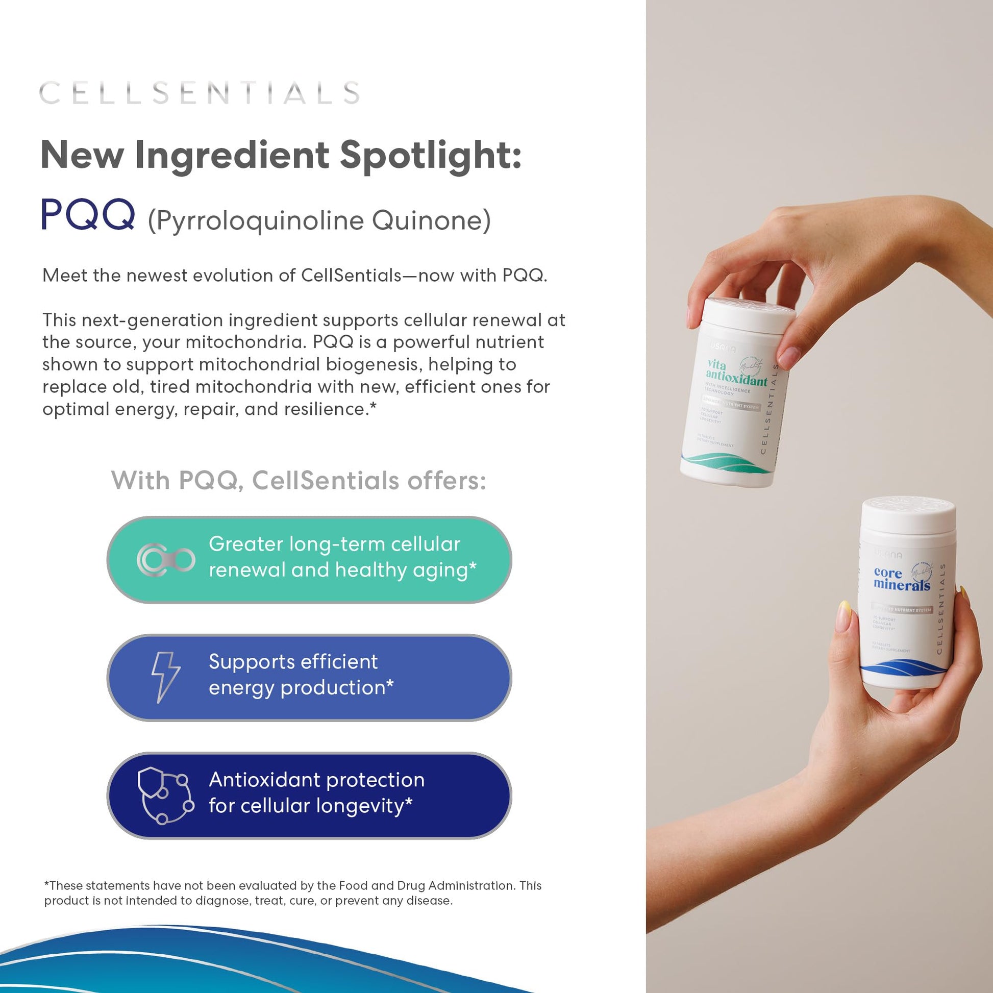 USANA CellSentials - Core Minerals and Vita Antioxidant with InCelligence Technology to Support Total Body Health* - 112 Tablets Per Bottle - 28 Day Supply - dailyvitalstore