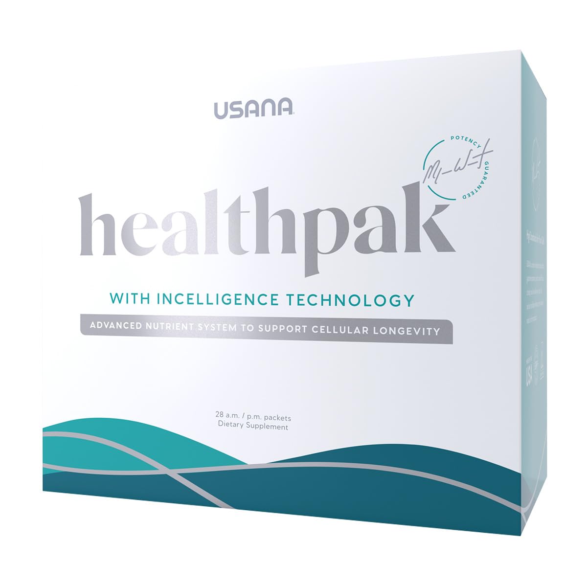 USANA HealthPak with InCelligence Technology and Essential Nutrients and Antioxidants to Support Total Body Health* – Convenient Daily AM/PM Packets – 56 Packets – 28 Day Supply - dailyvitalstore