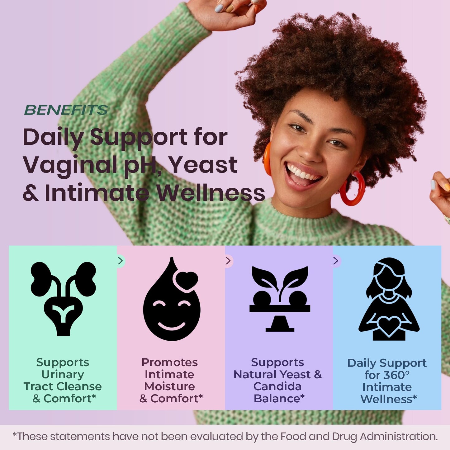 UTI Flora & Odor Pro+ & UTI Yeast & pH Pro+ | Pack of 2 | Vaginal Probiotics for Feminine Hydration & Freshness Support | Third-party Tested, cGMP Facility, Vegan, Non-GMO, Gluten-Free | 60+60 Caps - dailyvitalstore