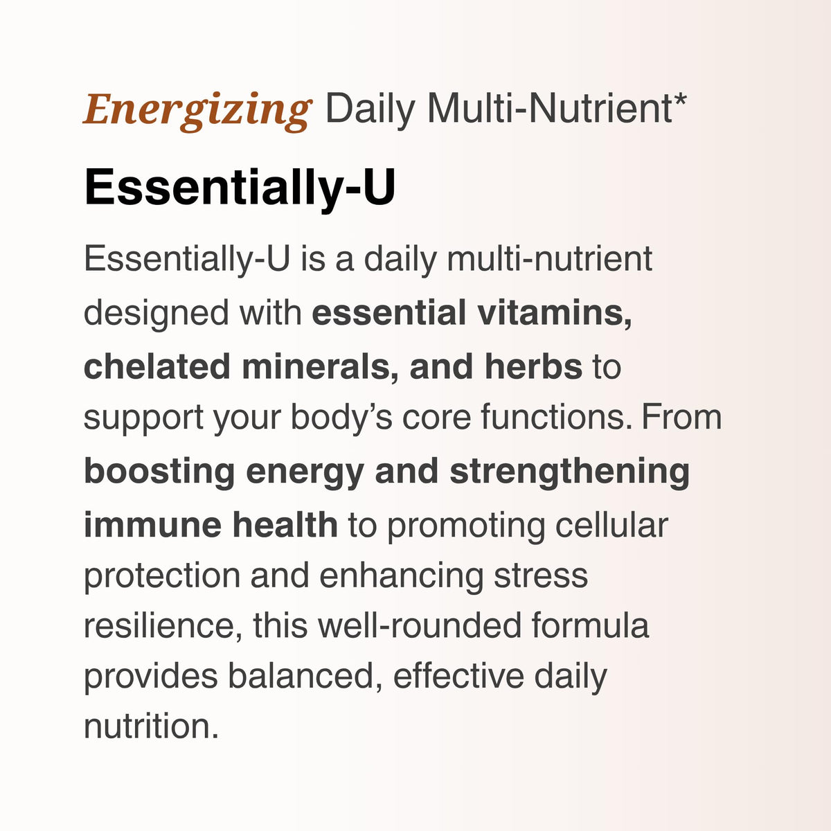 Utzy Naturals Essentially-U Multi-Nutrient | Whole Food Antioxidants + Chelated Minerals for Everyday Health | 180 Capsules - dailyvitalstore