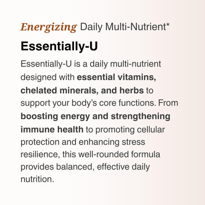 Utzy Naturals Essentially-U Multi-Nutrient | Whole Food Antioxidants + Chelated Minerals for Everyday Health | 180 Capsules - dailyvitalstore