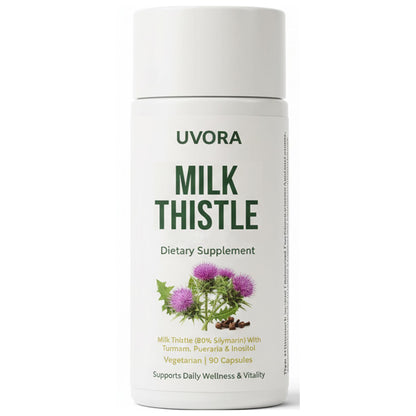 Uvora - Milk Thistle Extract,Uvora Premium Herbal Supplement with Milk Thistle Extract & Antioxidants – Supports Natural ification - dailyvitalstore