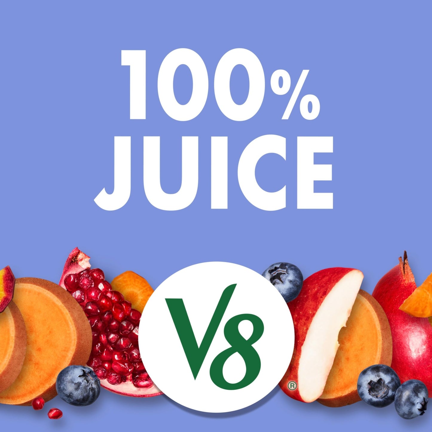 V8 Blends 100% Juice Pomegranate Blueberry Juice, Fruit and Vegetable Juice Blend, 46 Fl Oz Bottle (Pack of 2) - dailyvitalstore