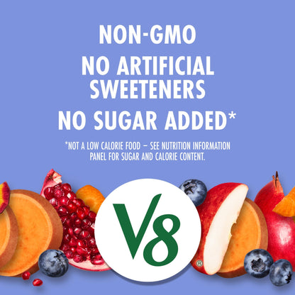 V8 Blends 100% Juice Pomegranate Blueberry Juice, Fruit and Vegetable Juice Blend, 46 Fl Oz Bottle (Pack of 2) - dailyvitalstore