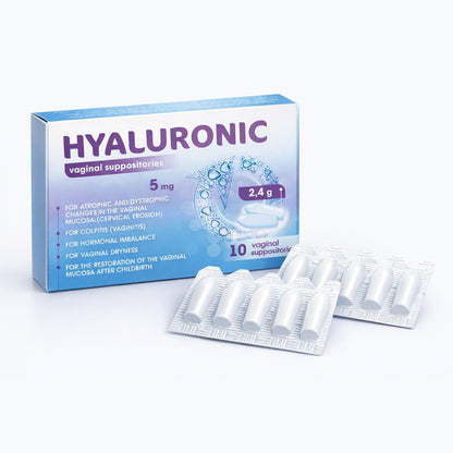 Vaginal Moisturizer for Women with Hyaluronic Acid - Hormone-Free - Intimate Moisturizer for Vaginal Dryness During Menopause - Ideal for Skin Revitalization, pH Balance & Post-Childbirth Recovery - dailyvitalstore