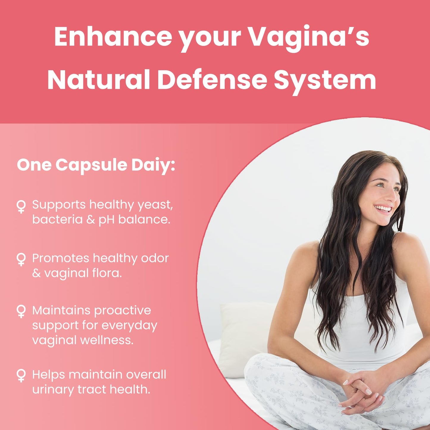 Vaginal Probiotics for Women pH Balance | 50 Billion CFU Womens Probiotic + Cranberry Pills for Vaginal Health, Healthy Odor, Yeast, Urinary Tract | Vegan Women's Probiotics and Prebiotics Supplement - dailyvitalstore