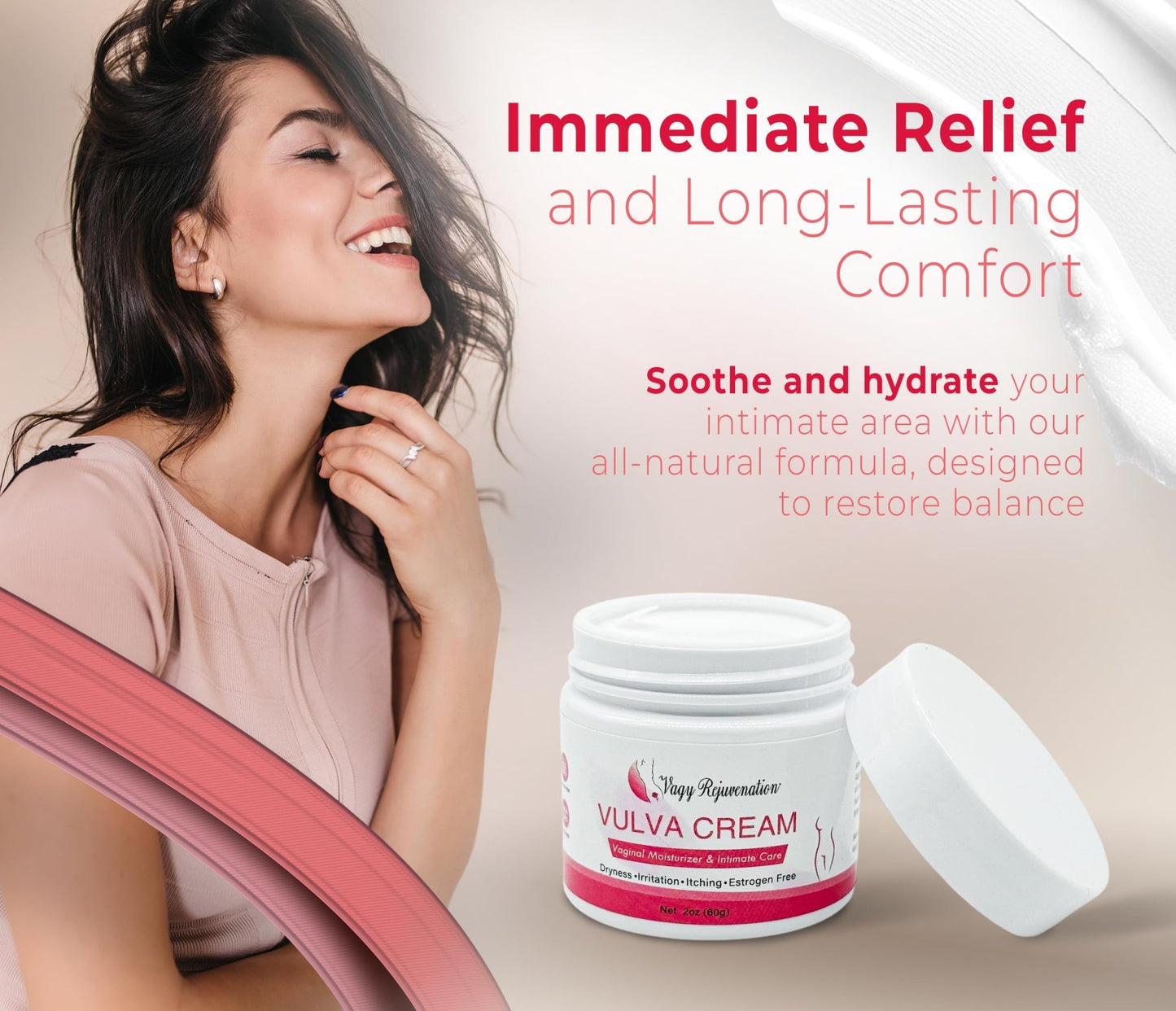 Vagy Rejuvenation Vulva Cream – Hydrating Vulva Moisture Cream for Women – Soothes Vaginal Itch, Alleviates Vaginal Dryness – Natural Vagina Cream with Sea Buckthorn & Hyaluronic Acid - dailyvitalstore