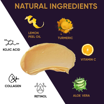 VALITIC Vitamin C & Turmeric Clay Mask - Dark Spot Corrector with Kojic Acid, Hyaluronic Acid & Retinol - Skin Care Routine for Minimizing Pores & Blackheads - dailyvitalstore
